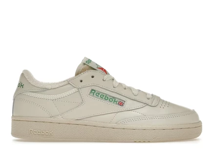 Мужские кроссовки Reebok Club C 85 Vintage, бело-зеленые