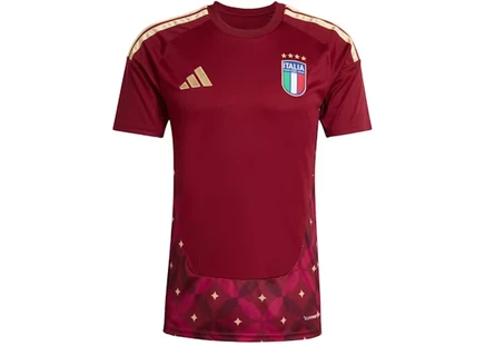 Мужская вратарская футболка Adidas Italy 2026 Home, бордовая