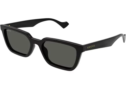 Унисекс солнцезащитные очки Gucci GG1539S, черно-серые