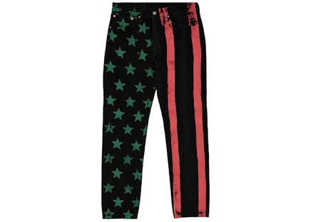 Мужские джинсы Denim Tears x CPFM 4th of July Denim Plant, черные