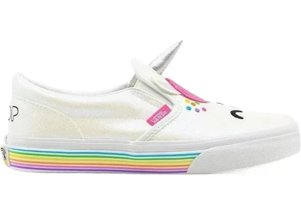 Мужские слипоны Vans Classic Slip-On Flour Shop, бело-многоцветные