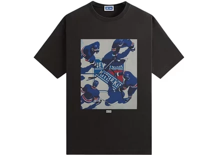 Мужская футболка KITH x New York Rangers On Ice Vintage Tee, черная