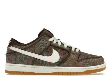 Мужские кроссовки Nike SB Dunk Low Pro пейсли, коричневые