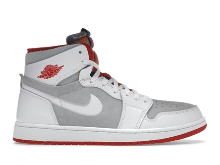 Мужские кроссовки Jordan 1 High Zoom Air CMFT Hare, бело-серо-красные