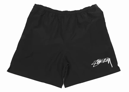 Мужские нейлоновые шорты Stussy x Nike, черные