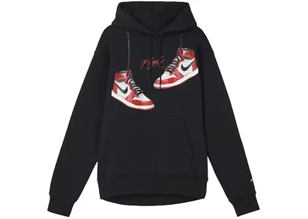 Мужское худи Nike Air Jordan Chicago, черно-красное