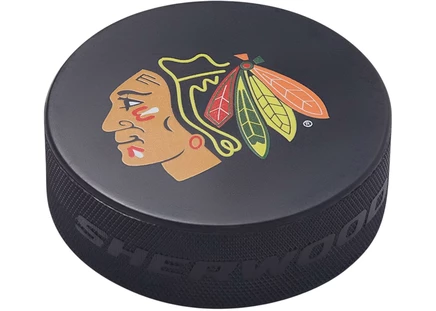 Шайба OVO x NHL Chicago Blackhawks Sherwood, черная