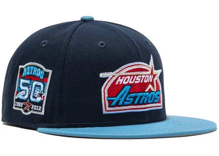 Мужская бейсболка New Era 59Fifty Houston Astros, сине-красная