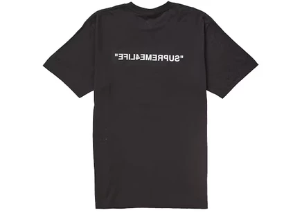 Мужская футболка Supreme 4 Life, черная
