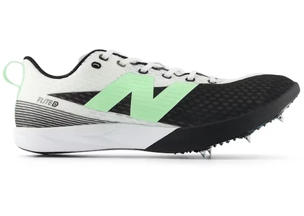 Мужские кроссовки New Balance FuelCell Flite‑D, черные с мятно‑зелеными акцентами