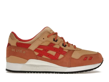 ASICS Gel-Lyte III '07 Remastered Kith Marvel X-Men Gambit Opened Box (Trading Card Not Included) tan/brown-red