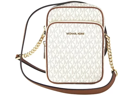 Женская сумка через плечо Michael Kors Jet Set North South, средняя, ванильная