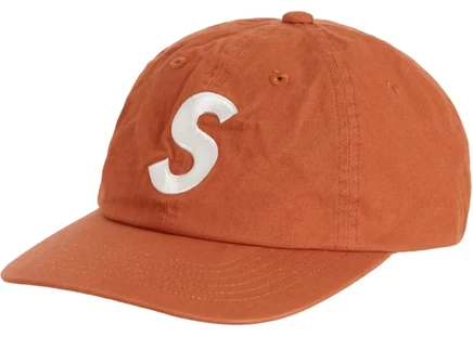 Унисекс 6-панельная кепка Supreme GORE-TEX S Logo, оранжевая