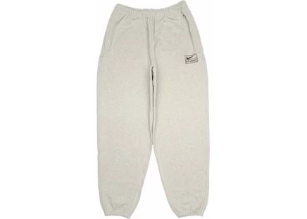 Мужские флисовые брюки Stussy x Nike NRG BR, серый меланж