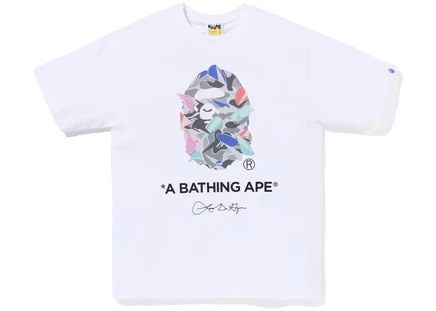 Футболка BAPE x Louis De Guzman Ape Head, белая