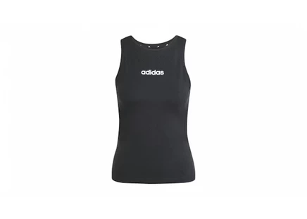 Женская майка Adidas Essentials Linear Slim, черная/белая