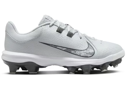 Женские бутсы Nike Hyperdiamond 4 Pro MCS, платиново-серо-белые