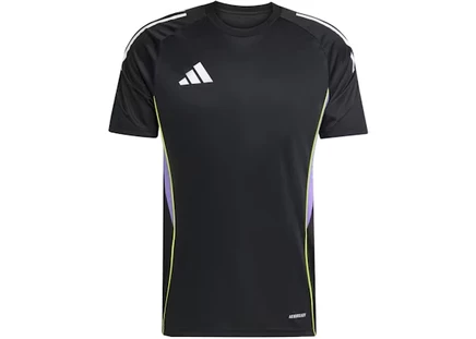 Мужская футболка Adidas Tiro 25, черно-фиолетовая