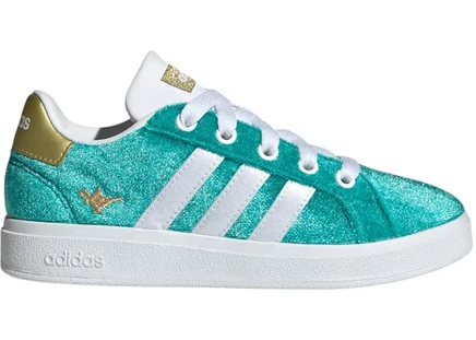 Детские кеды Adidas Grand Court 2.0 Disney Jasmine, бирюзовые