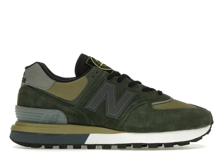 Мужские кроссовки New Balance 574 Legacy Stone Island, тёмно-зелёные