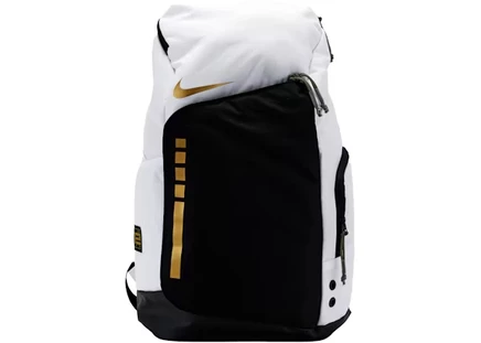 Унисекс рюкзак Nike Hoops Elite 32 л, белый/золотой/черный
