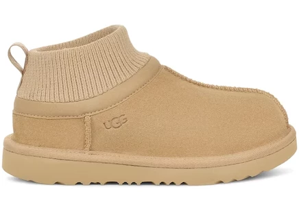 Детские тапочки Ugg Classic Ultra Stretch Cuff, горчичные
