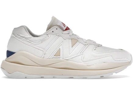 Кроссовки New Balance 57/40, бело-серо-бежевые