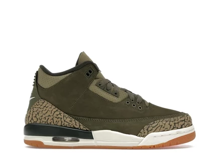 Детские кроссовки Jordan 3 Retro Family Affair, оливковые