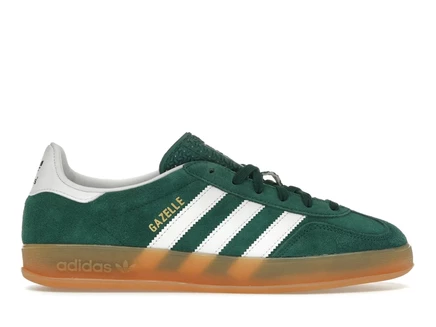 Мужские кроссовки adidas gazelle indoor, зеленые/белые