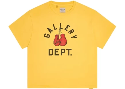 Мужская футболка Gallery Dept. Boxing Merch, золотисто-желтая