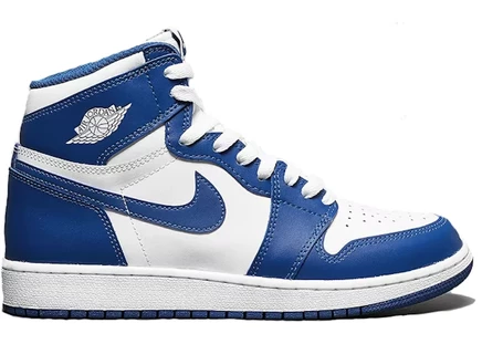 Детские кроссовки Jordan 1 Retro Storm Blue, бело-голубые