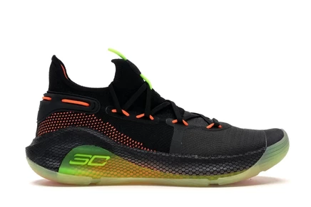 Мужские кроссовки Under Armour Curry 6, черно-желтые