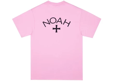 Мужская футболка NOAH Summer Core Logo, неоново-розовая