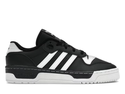 Мужские кроссовки Adidas Rivalry Low, черно‑белые