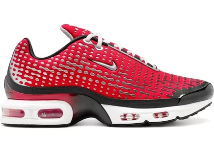Мужские кроссовки Nike Air Max Plus 7, красные/черно‑белые/серебристые