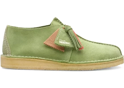 Мужские мокасины Clarks Desert Trek из замши, зеленые