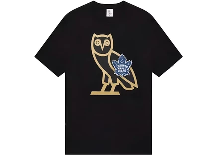 Мужская футболка Ovo x Toronto Maple Leafs OG Owl, черная