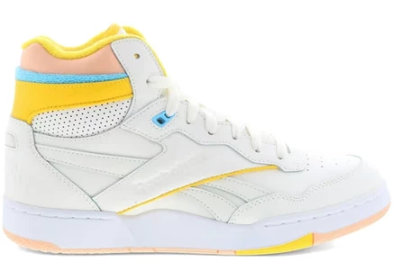 Мужские кроссовки Reebok BB 4000 II Mid, бело-желтые