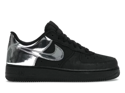 Мужские кроссовки Nike Air Force 1 Low, черные/серебристые