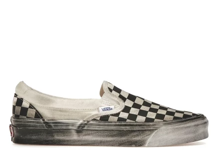 Мужские слипоны Vans Vault OG Classic Checkerboard, черные
