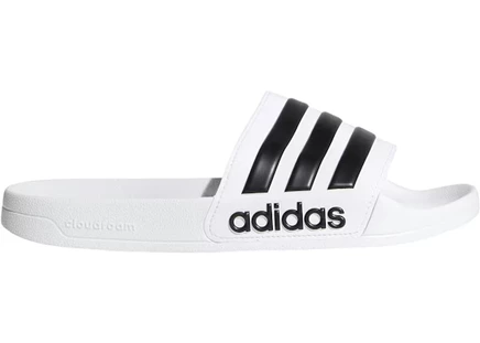 Мужские сланцы Adidas Adilette Cloudfoam, бело-черные