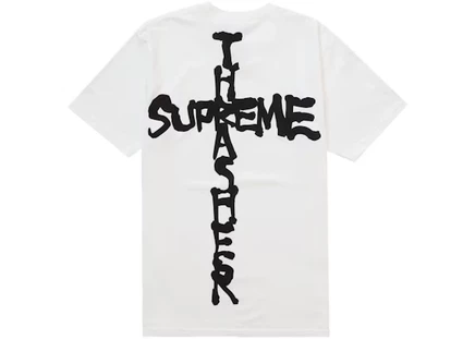 Мужская футболка Supreme Thrasher Cross, белая