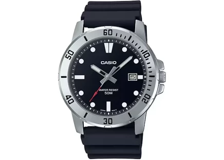 Мужские часы Casio G-Shock MTP-VD01-1E, кварцевые, стальной корпус, 45 мм, черные
