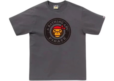 BAPE Milo Pirate Tee Charcoal charcoal
