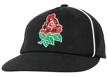 Мужская пятипанельная кепка Palace English Rose, черная