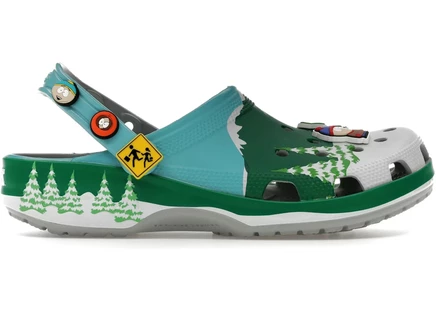 Сабо Crocs Classic Clog South Park, сине-зелёные