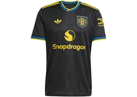 Мужская игровая футболка Adidas Manchester United 25/26 третья, чёрная