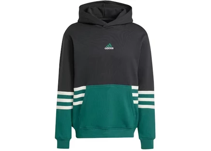 Мужская худи Adidas Cutline, черная/темно-зеленая
