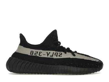 Мужские кроссовки Adidas Yeezy Boost 350 V2 Core Black White, черно-белые