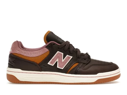 Мужские кеды New Balance Numeric 480, коричнево-розовые